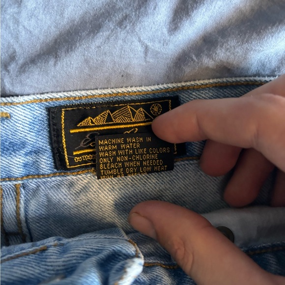 Eddie Bauer Jeans Size 14 100% Cotton Light Blue Shorts Comfy Causal NWOT - Picture 6 of 12